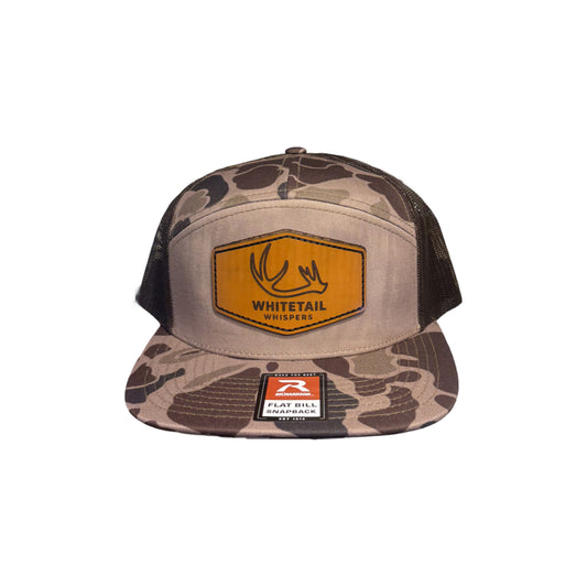 Lether patch hat