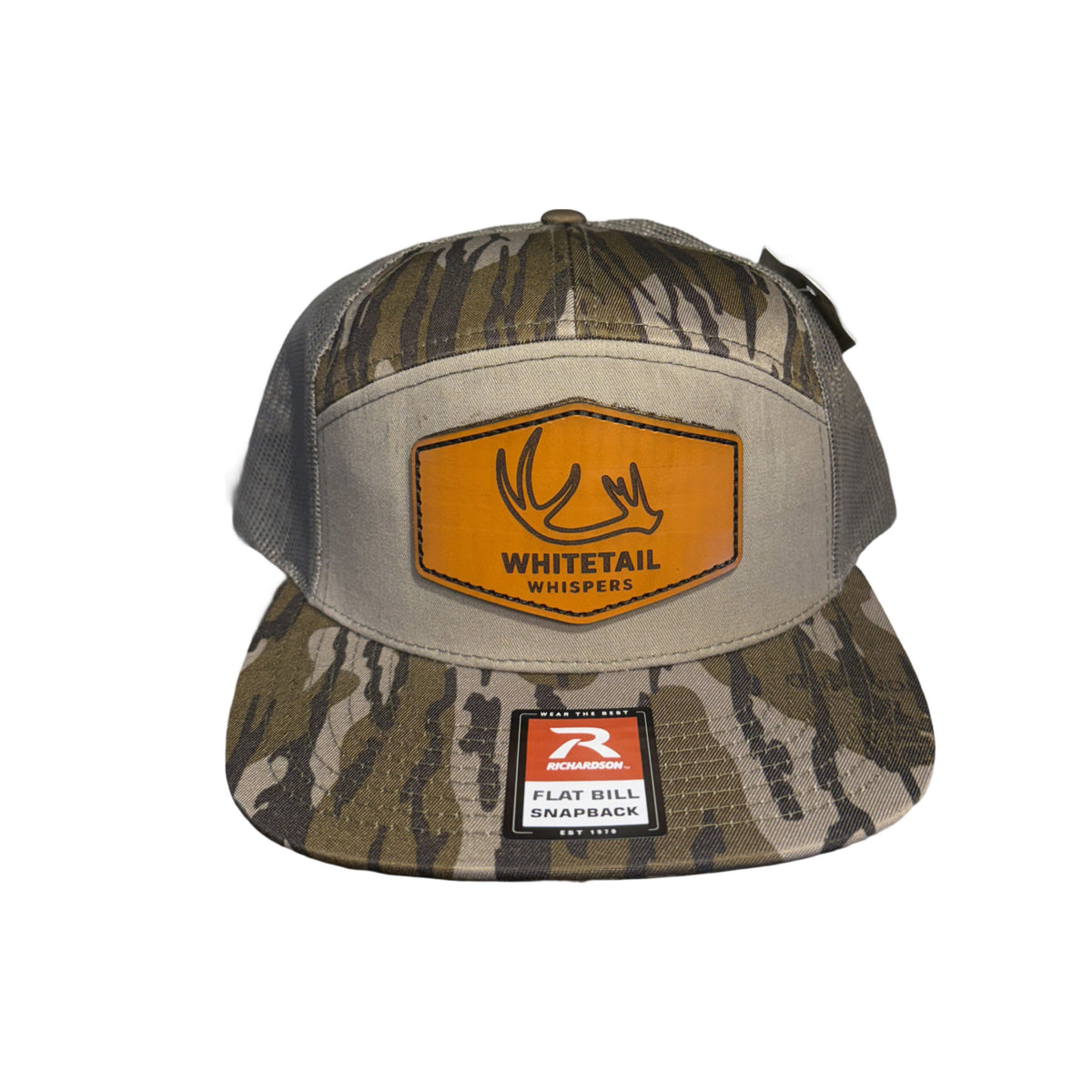 Lether patch hat