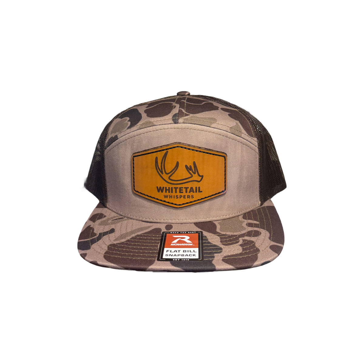 Lether patch hat